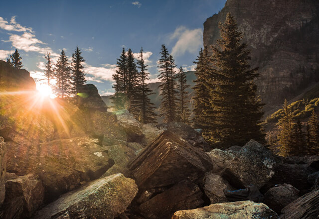 Rocky Mountains bei einer Mietwagenreise durch Westkanada