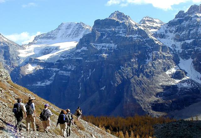 Wandern in den Bergen in Westkanada