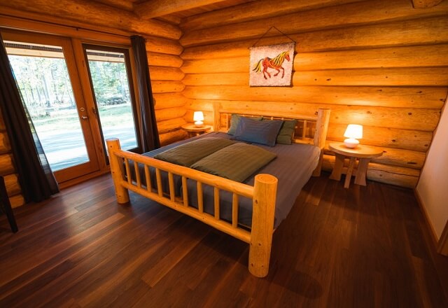 Doppelbett Luxury Log Home