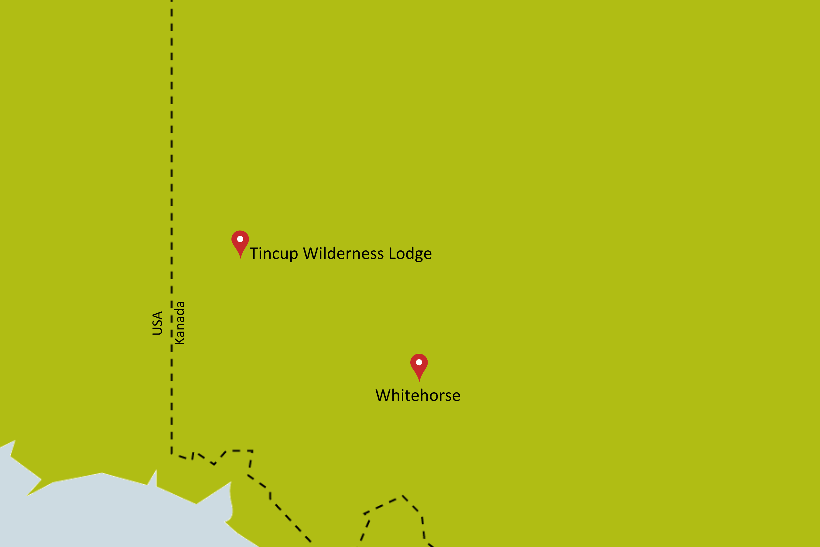 Karte zur Tincup Wilderness Lodge