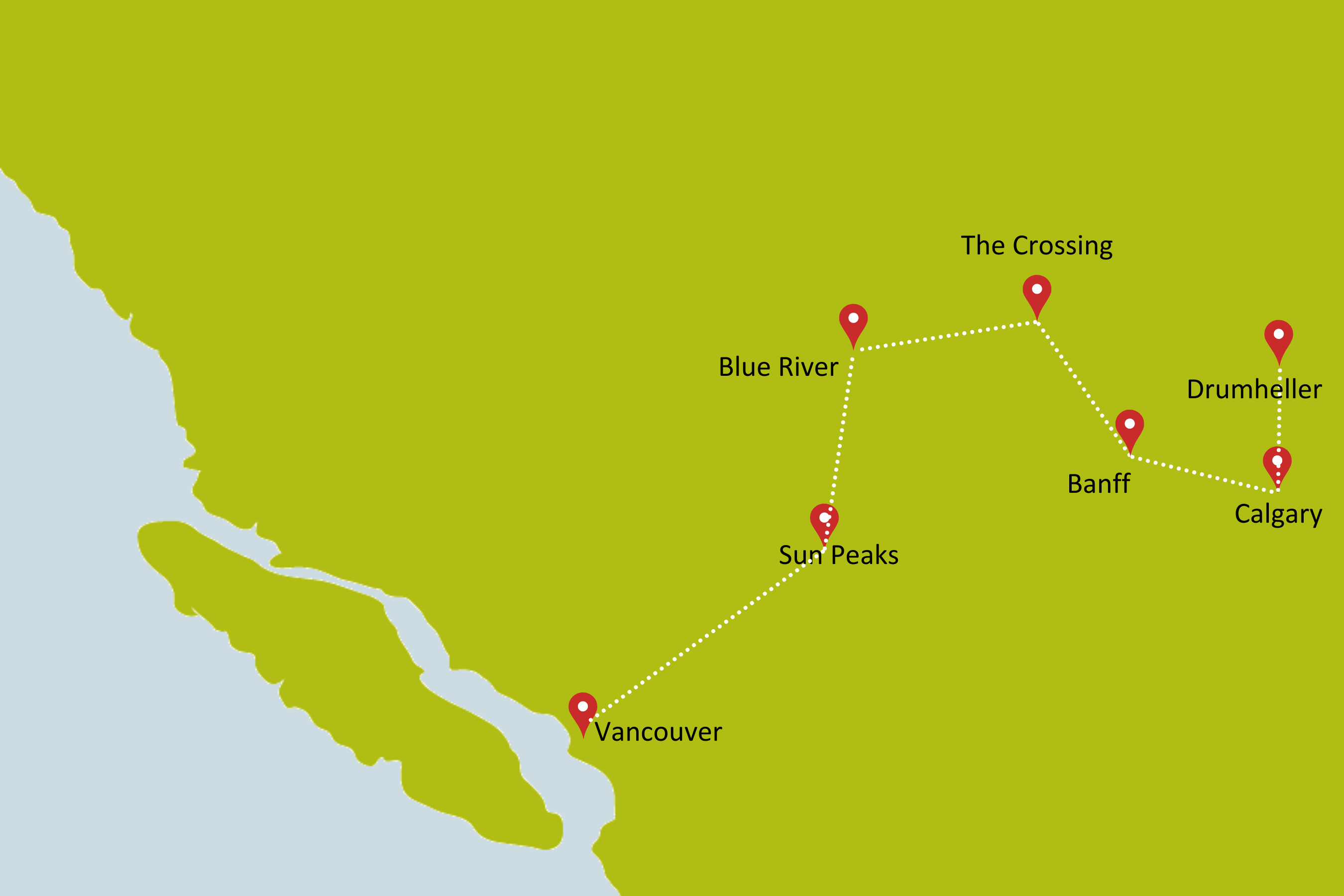 Busrundreise Westkanada