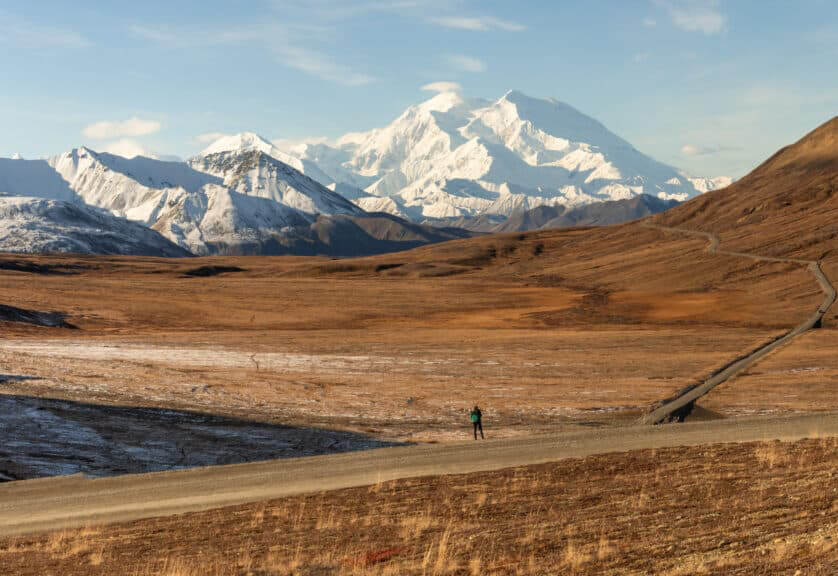 Denali Mountain Landscape in Autumn